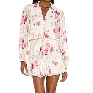 Floral Long Sleeve Romper